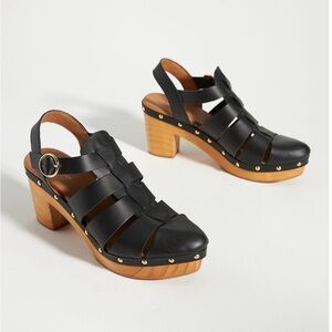 By Anthropologie Fisherman Clog Heels